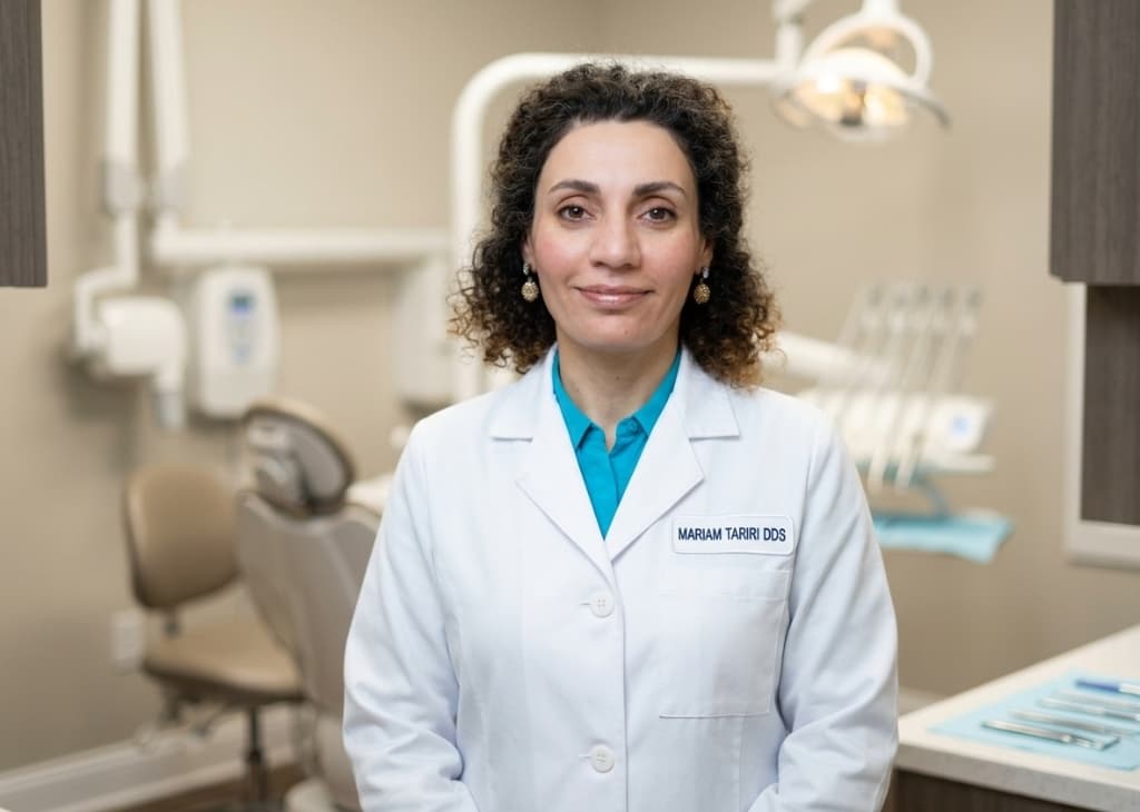 Dr. Mariam Tariri DDS in her dental office
