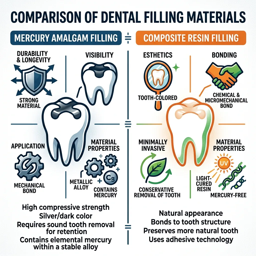 Dental Amalgam vs. Composite Resin: The Science of 'Silver' Fillings